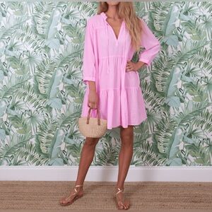 Honorine Short Giselle Dress in Sugar Pink